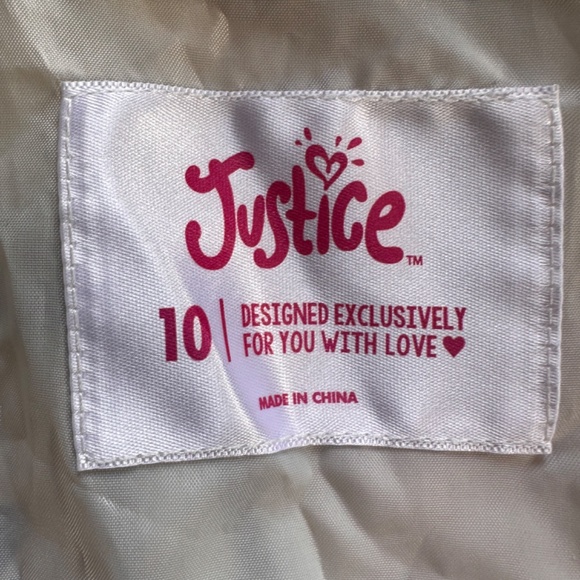 Justice wind breaker tropical pastel pattern - Picture 3 of 4